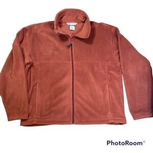 Columbia Sportwear Men Fleece Jacket Zip Up Drawstring Waist Size XL